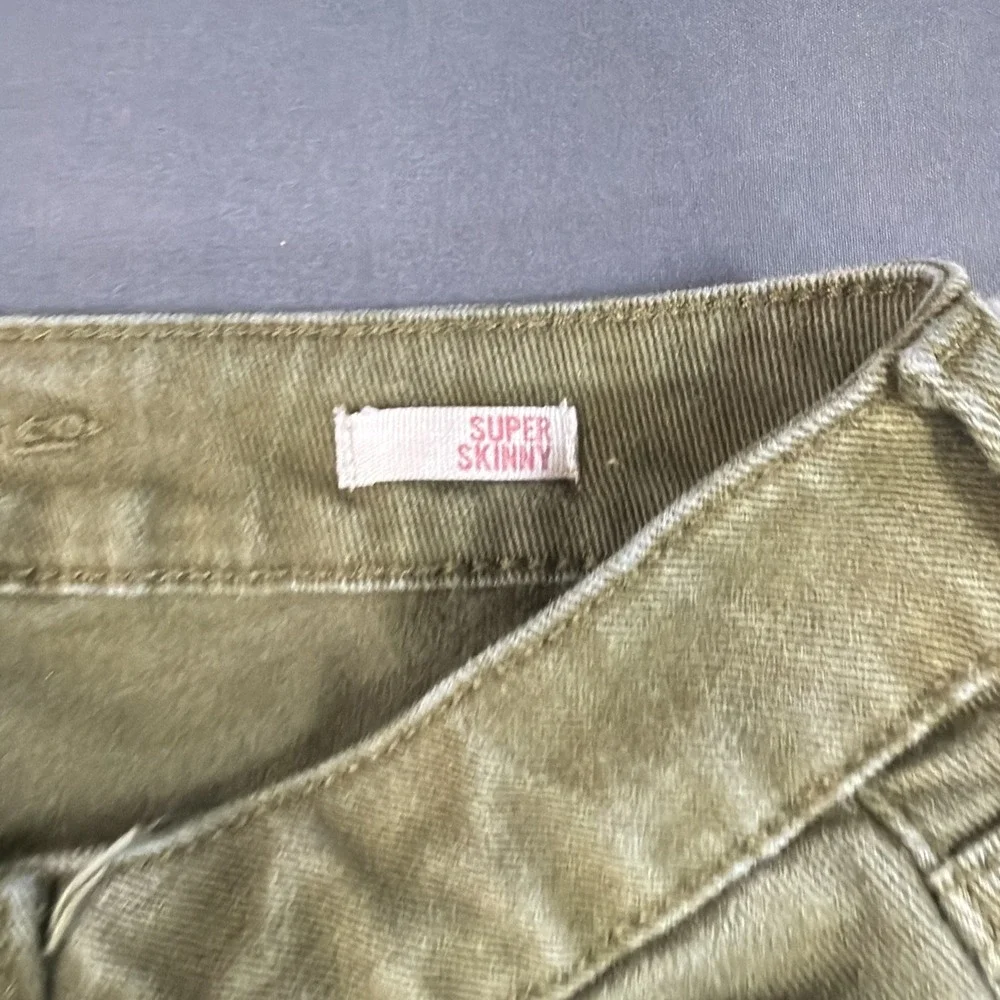 Green Arizona Super Skinny Jeans Size 5